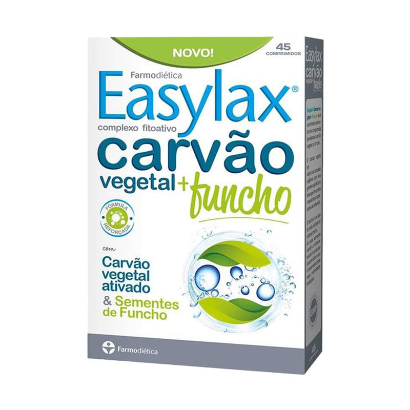 Farmodiética Easylax Carvão Vegetal + Funcho 45 Comprimidos
