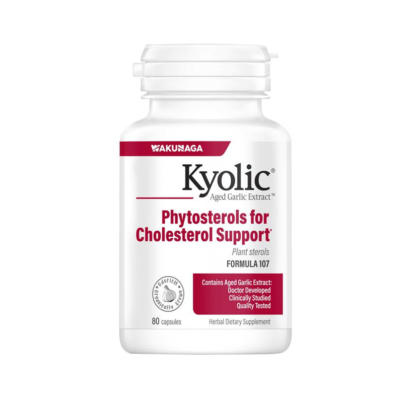 Kyolic Fórmula 107 Phytosterols Cholesterol Support 80 cápsulas