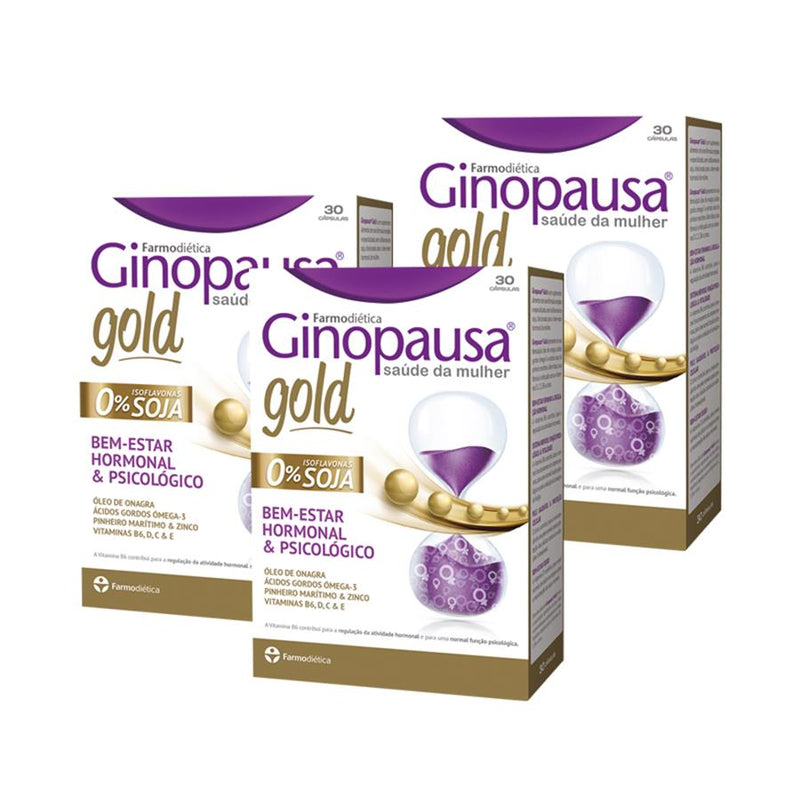 Farmodiética Ginopausa Gold 30 Cápsulas - Pack de 3