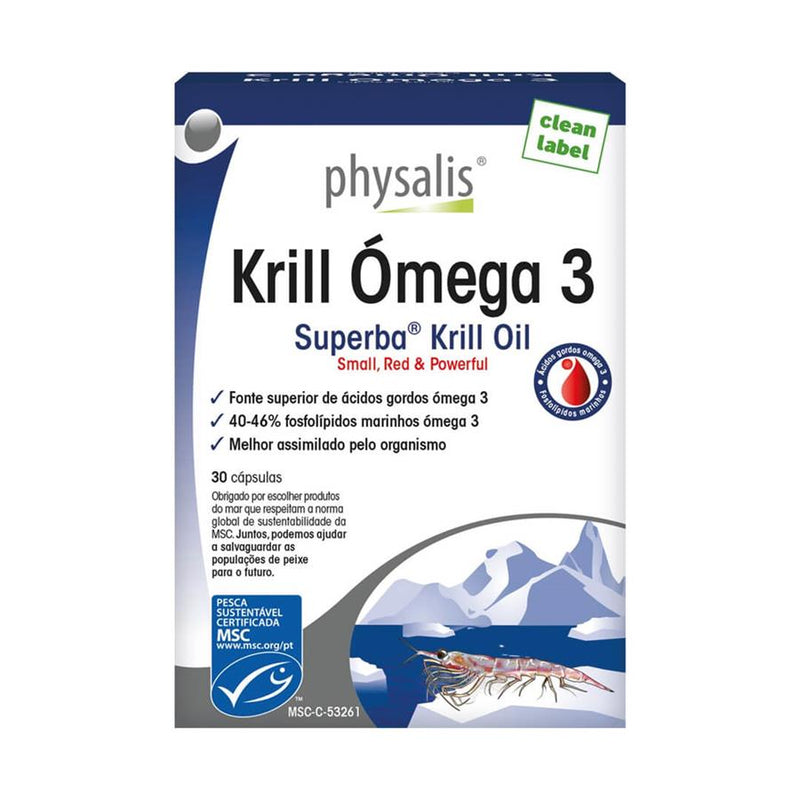 Physalis Krill Omega 3 30 cápsulas
