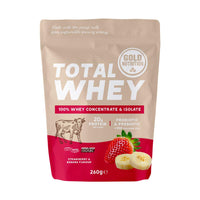 GoldNutrition Total Whey 260g Morango e Banana
