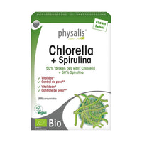Physalis Chlorella + Spirulina 200 Comprimidos