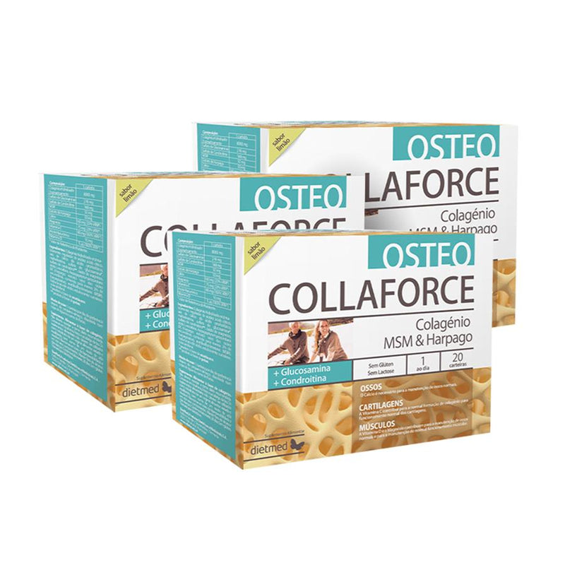 Dietmed Collaforce Osteo 20 Carteiras - Pack de 3