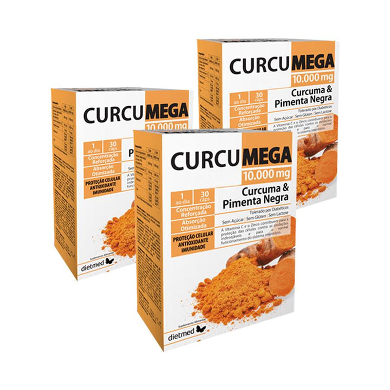 Dietmed Curcumega Complex 10.000mg 30 Cápsulas - Pack de 3