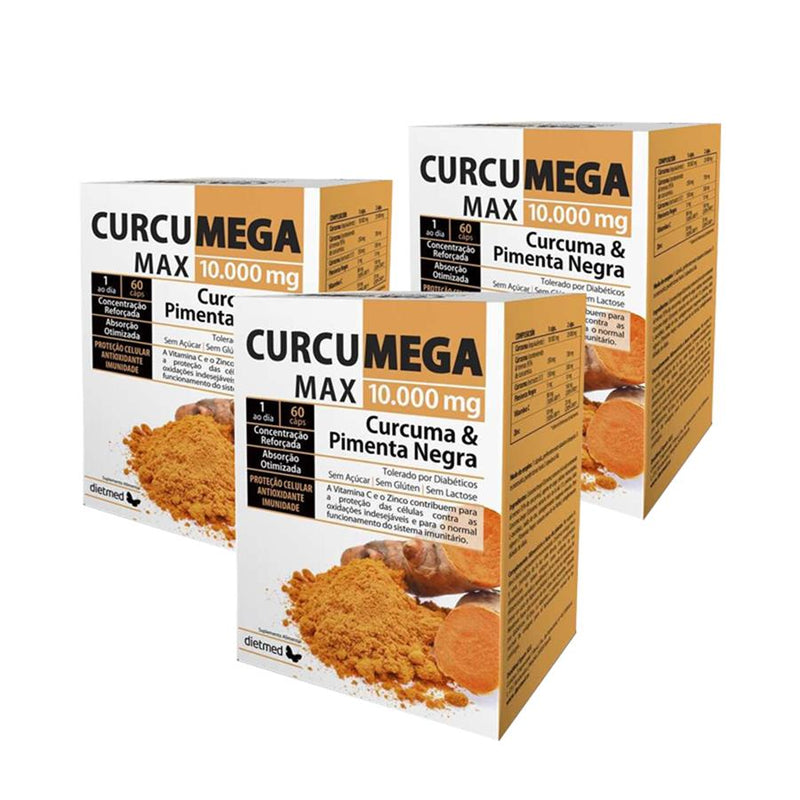 Dietmed Curcumega Max 10.000mg 60 Cápsulas - Pack de 3