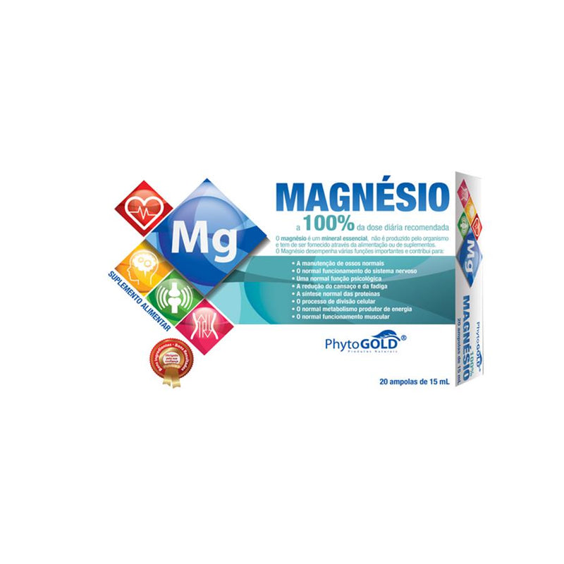 Phytogold Magnesio 100% 20 ampolas