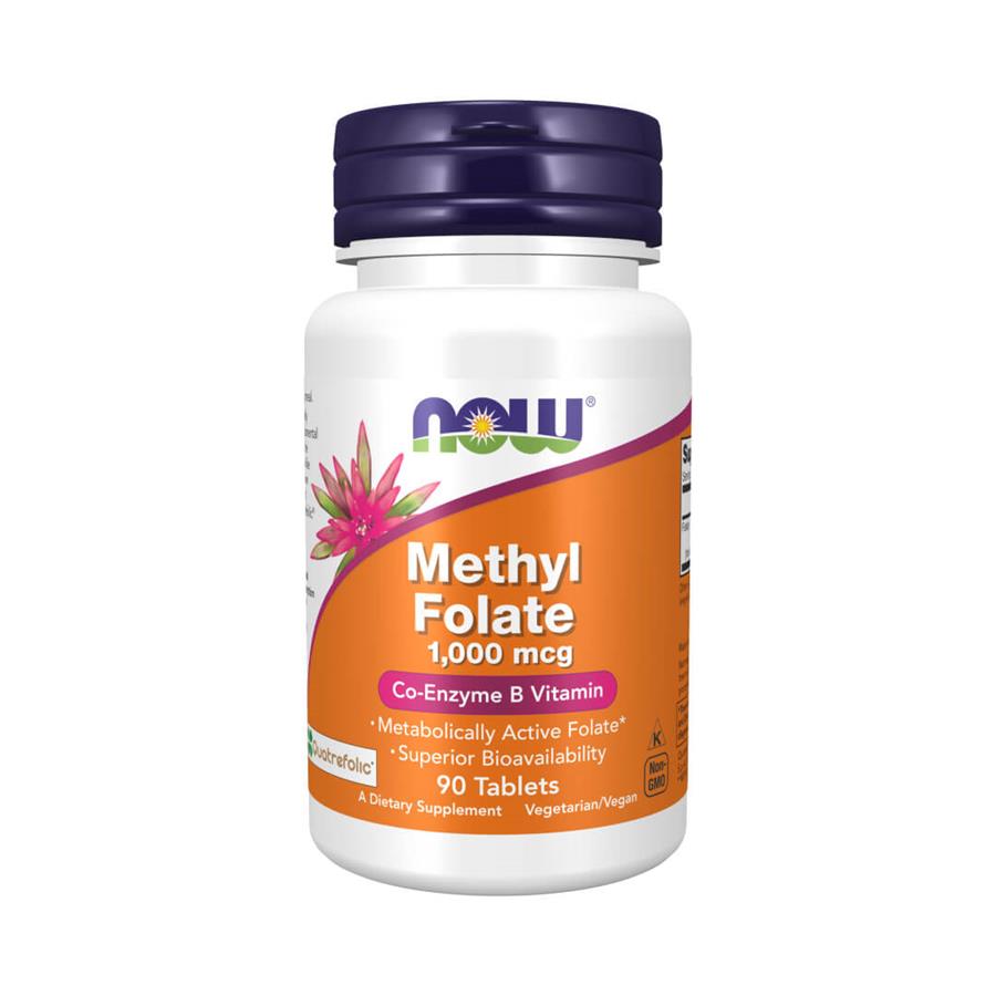 Now Methyl Folate 1000mcg 90 Comprimidos