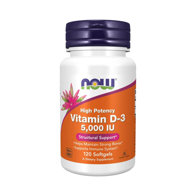 Now Vitamin D-3 5000mg 120 cápsulas