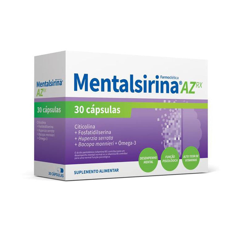 Farmodiética Mentalsirina AZ RX 30 Cápsulas