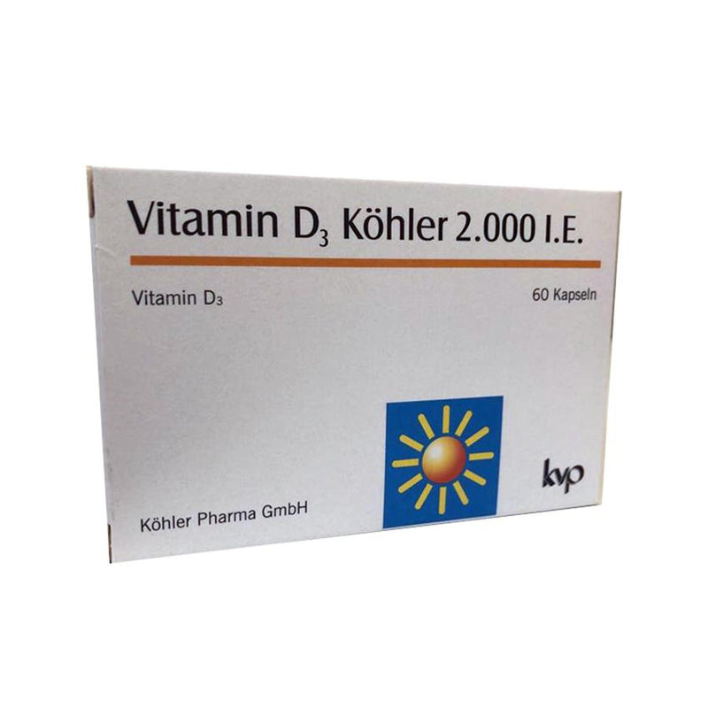 KVP Vitamina D3 Kohler 2000ui 60 cápsulas