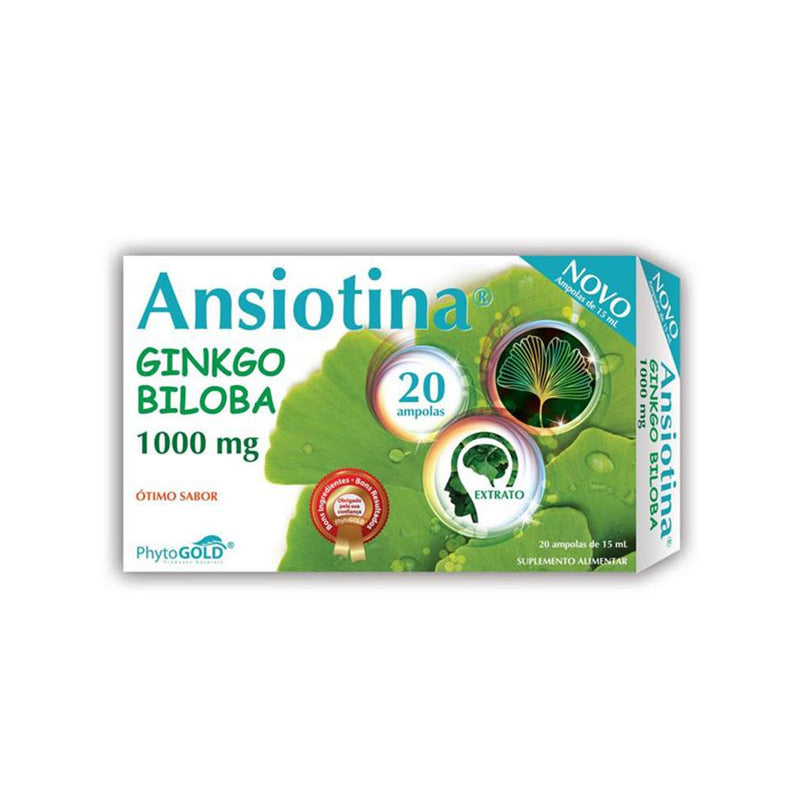 Phytogold Ansiotina Ginkgo Biloba 20 Ampolas